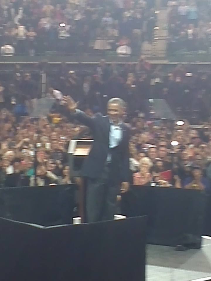 President Obama in Chicago Rally 2014